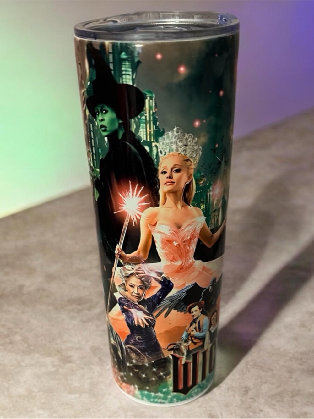 Witchy Fantasy Tumbler | Magical Green Aesthetic Cup | Spellbound Drinkware